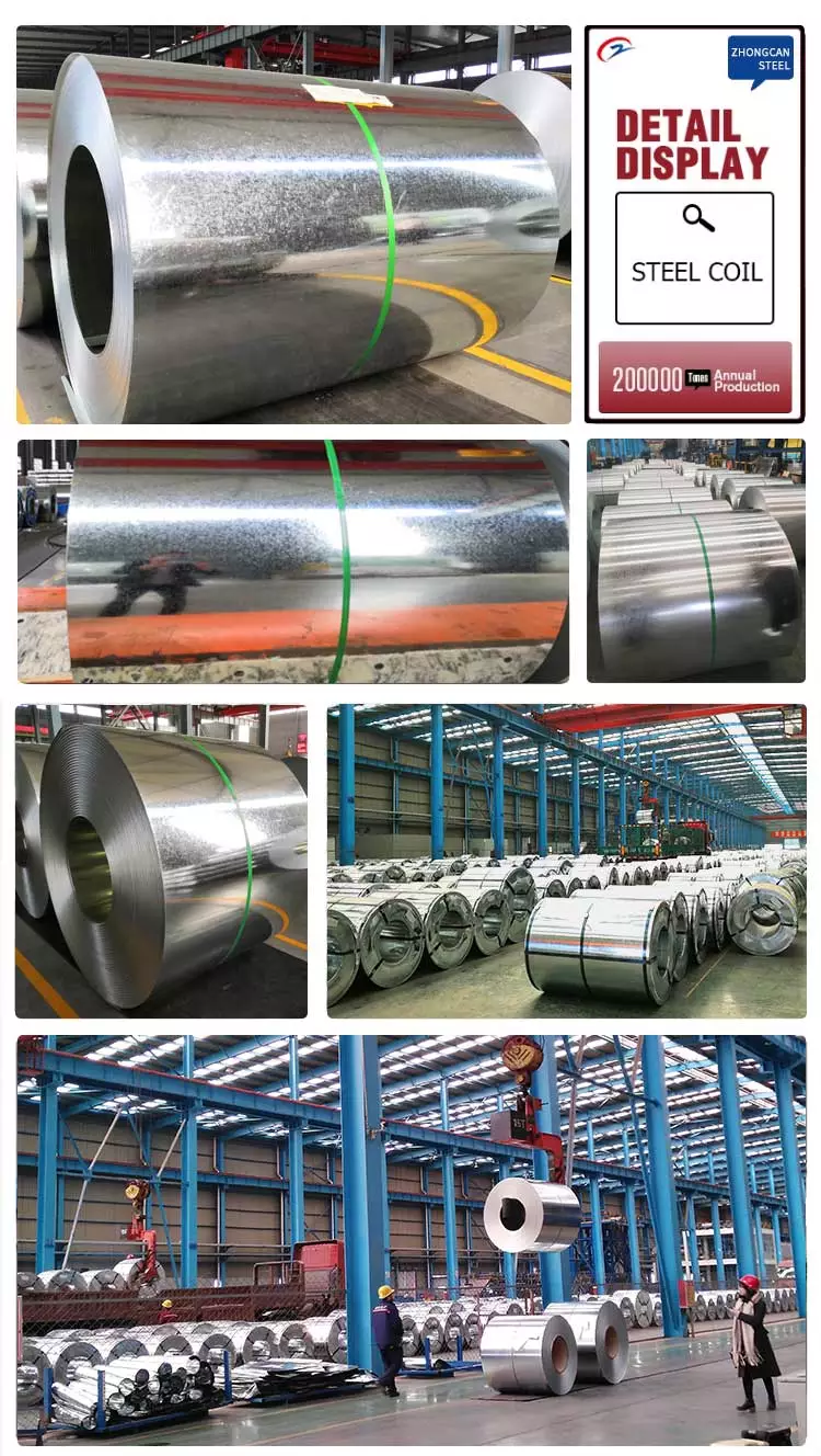 Factory Direct Supply DX51D hot dipped galvanized steel coil , Z275 Galvanized steel , G90 galvanized steel  sheet price