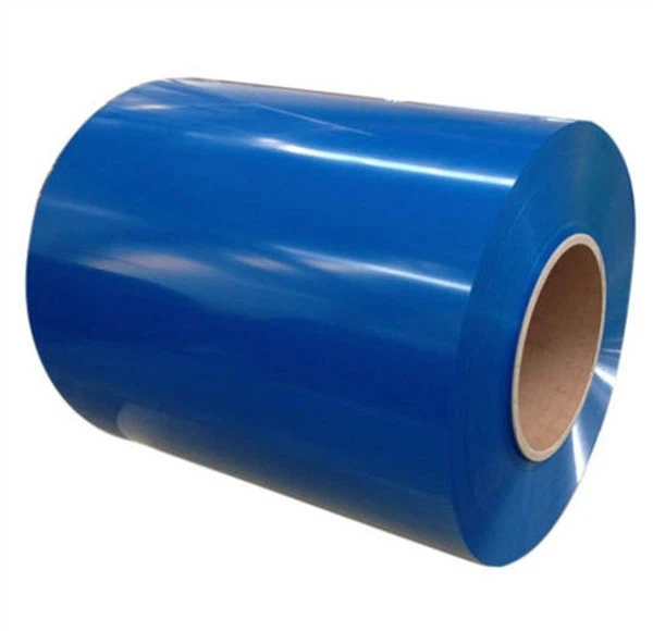 Bobina de chapa de acero coloreada profesional de bajo costo / bobina prepintada con tamaño estándar para bobinas de metal de color Vcm de estantería